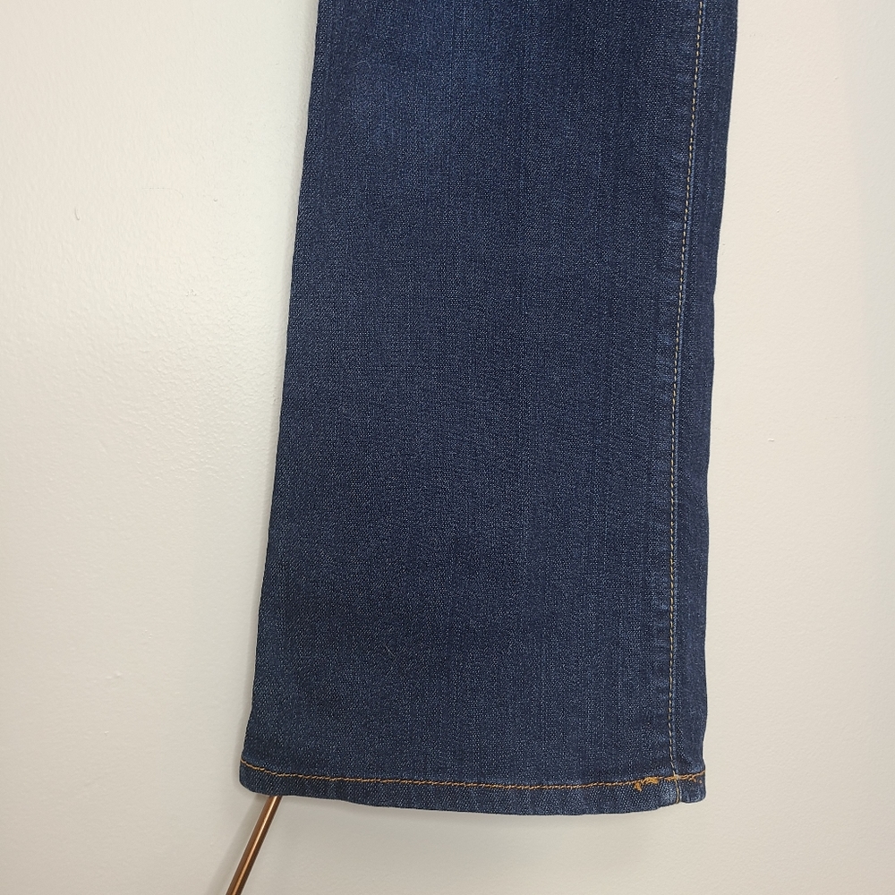 Lucky Brand Jeans Dungarees Easy Rider Long Dark Wash Button Fly Size 27 - Picture 7 of 14